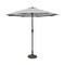 Living Accents 9 ft. Tiltable Gray Stripe Market Umbrella UMA908G31OBD253 - alternate 2